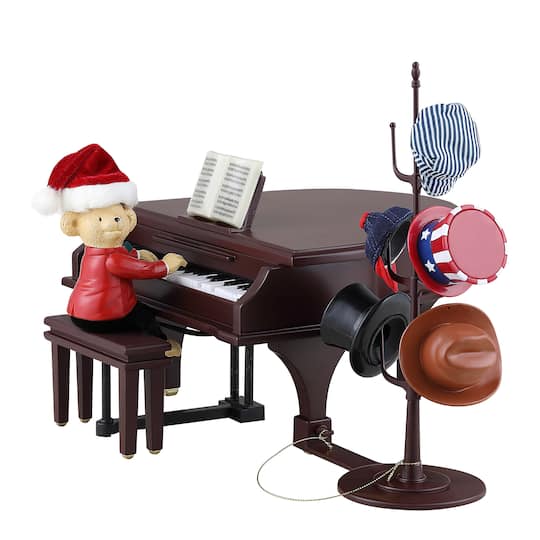 90th Anniversary Collection 7&#x22; Animated &#x26; Musical Teddy Takes Requests Accent